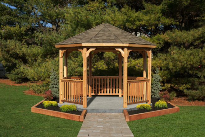 12' Wood Octagon Gazebo Kit