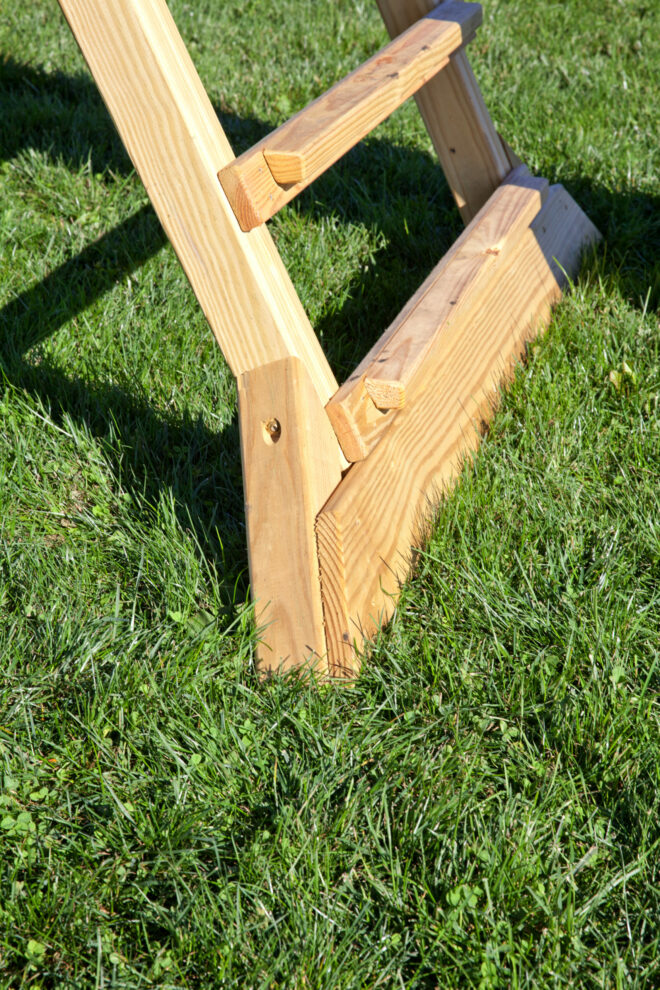 Playset ladder base.