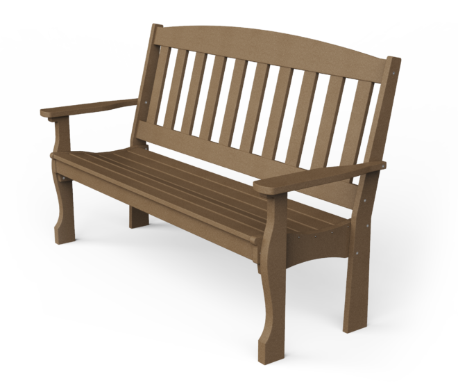 Poly garden bench.