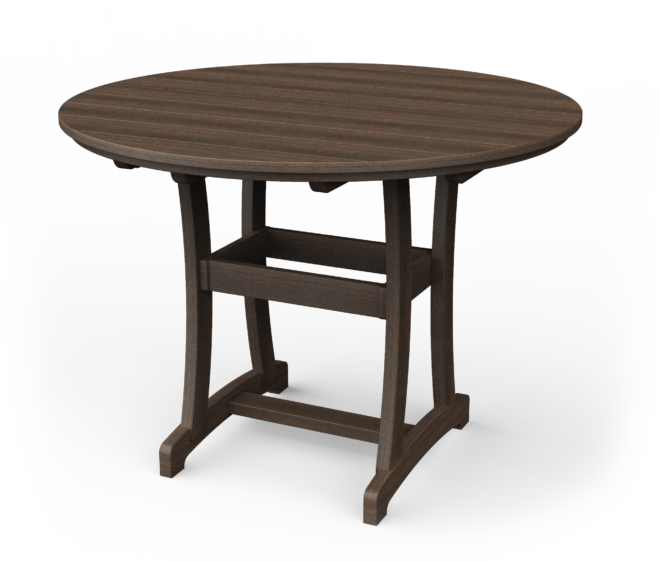 Poly round bar table.