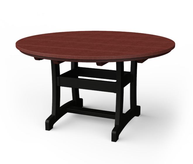 Poly round dining table.