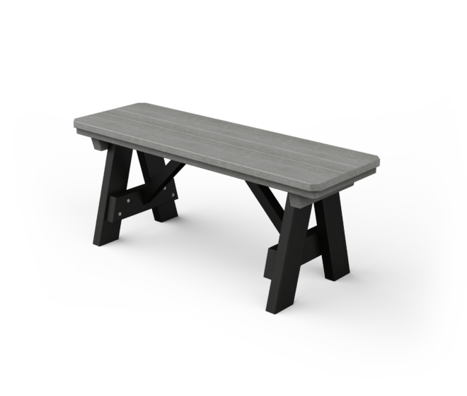 Rectangle vinyl picnic bench.