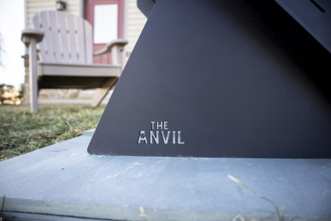 The Anvil collapsible firepit.