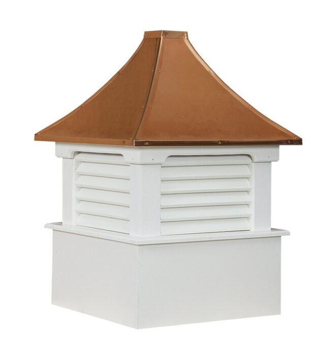 Morton Vinyl Cupola with Copper Roof.