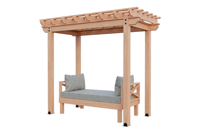 6x10 Cedar Pergola Kit - Image 2